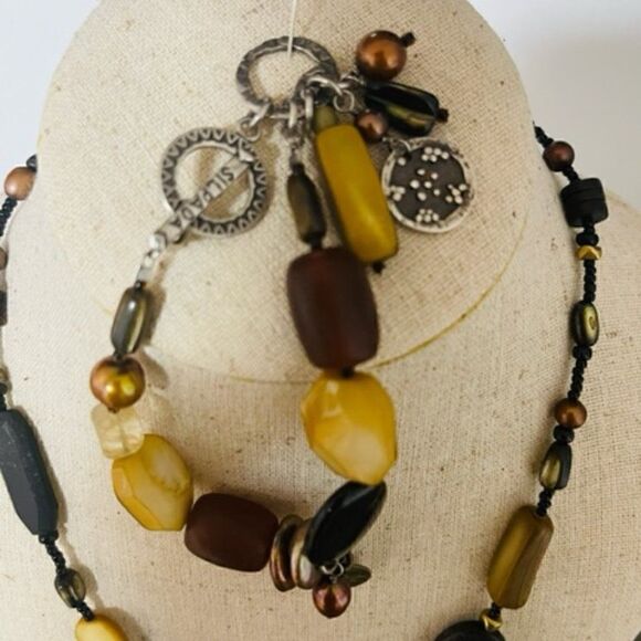 Silpada Multi-Stone Necklace & Bracelet Set Retired display items in Silpada pa - Picture 3 of 7